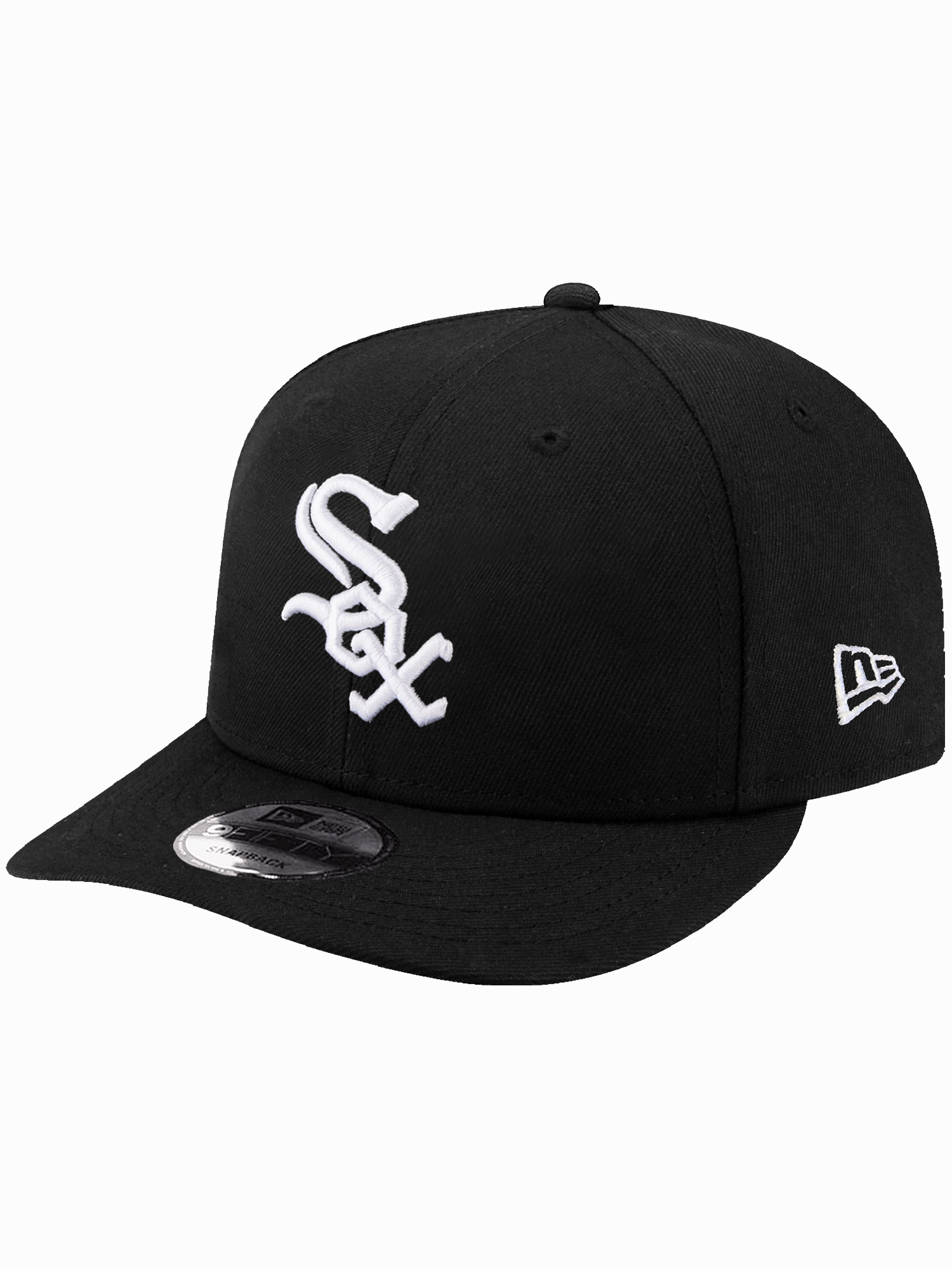 Chicago White Sox New Era MLB Team 9FIFTY Pre-Curved Snapback Hat - Black