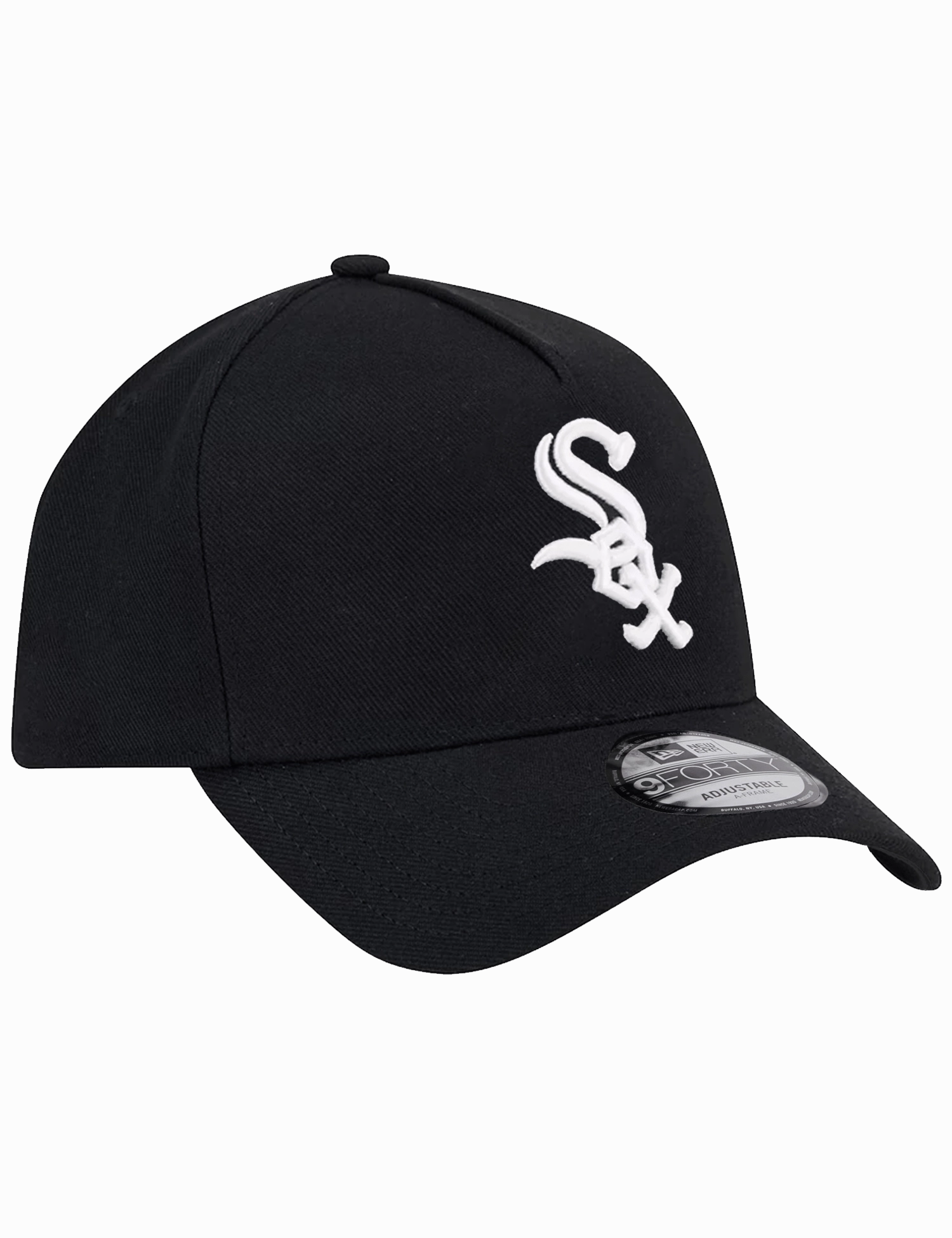 Chicago White Sox New Era MLB Team 9FORTY A-Frame Snapback Hat - Black