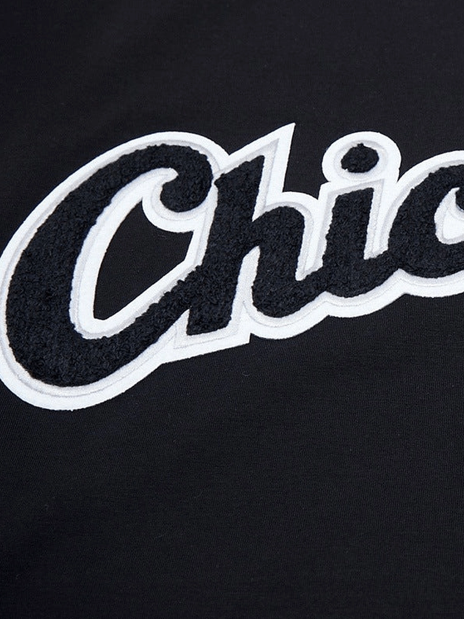 Chicago White Sox Pro Standard MLB Team Chenille Flex T-Shirt - Black