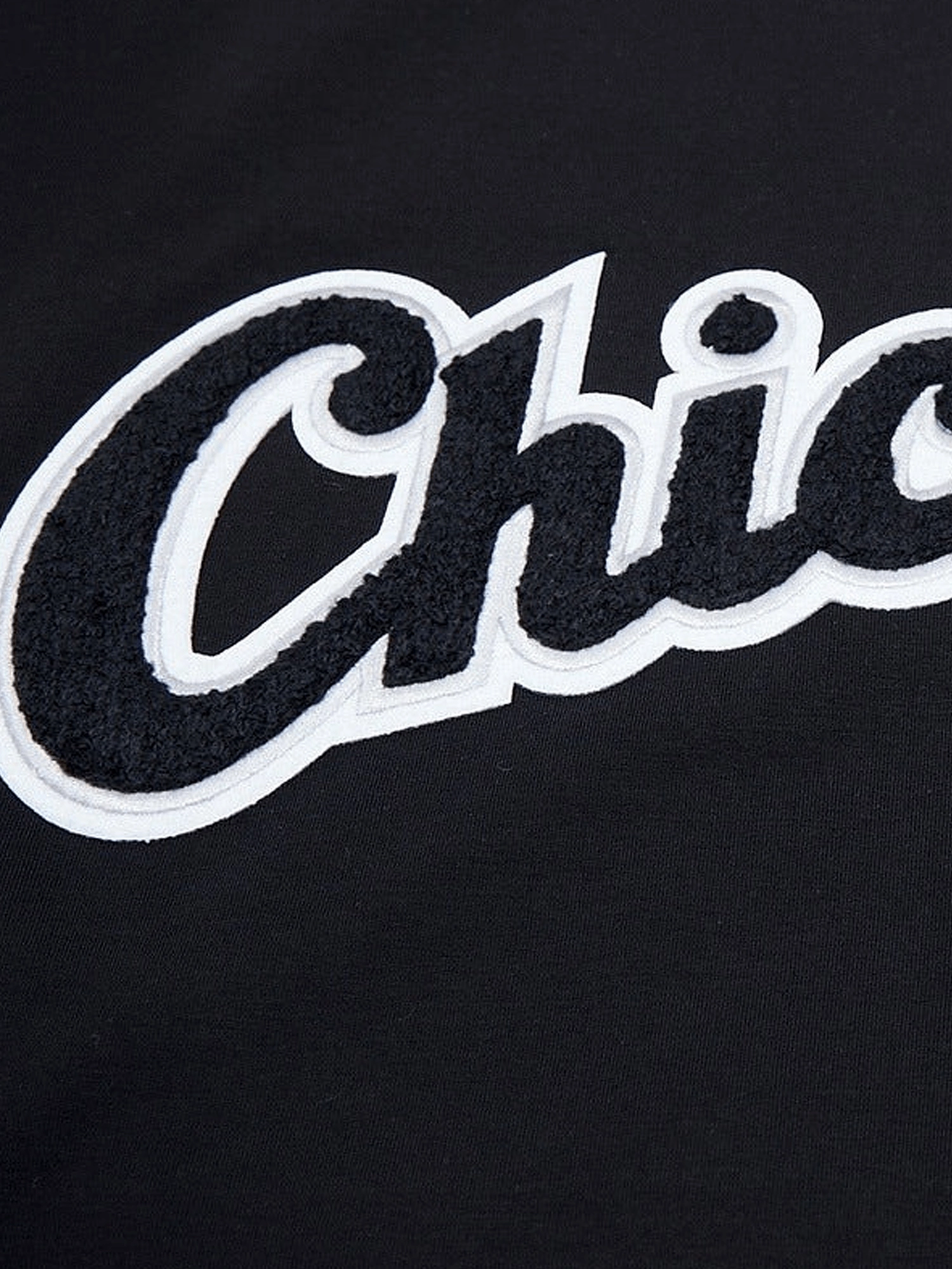 Chicago White Sox Pro Standard MLB Team Chenille Flex T-Shirt - Black
