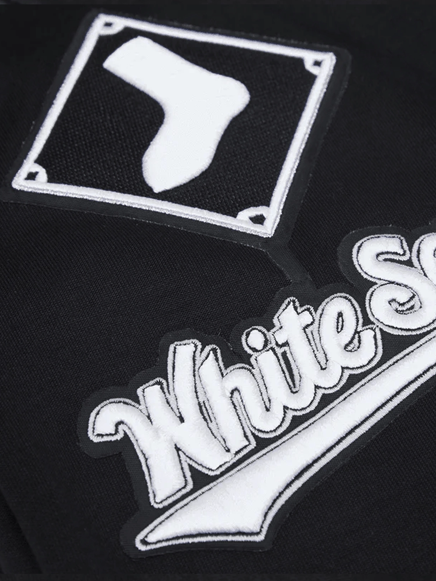 Chicago White Sox Pro Standard MLB Team Chenille Hoodie Jumper  - Black