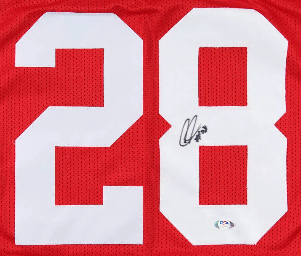 Chris "Beanie" Wells Signed Ohio State Buckeyes Jersey (PSA Hologram) Arizona RB