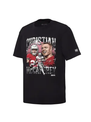 Christian McCaffrey San Francisco 49ers 500 Level NFL Homage T-Shirt - Black