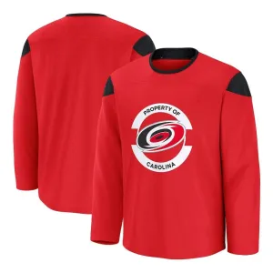 C.Hurricanes Fanatics Home Practice Jersey - Red Stitched American Hockey Jerseys