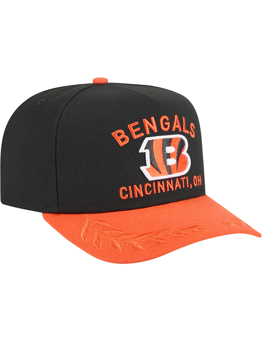 Cincinnati Bengals New Era NFL 25 Draft Pre-Curved 9FIFTY A-Frame Snapback Hat - Black