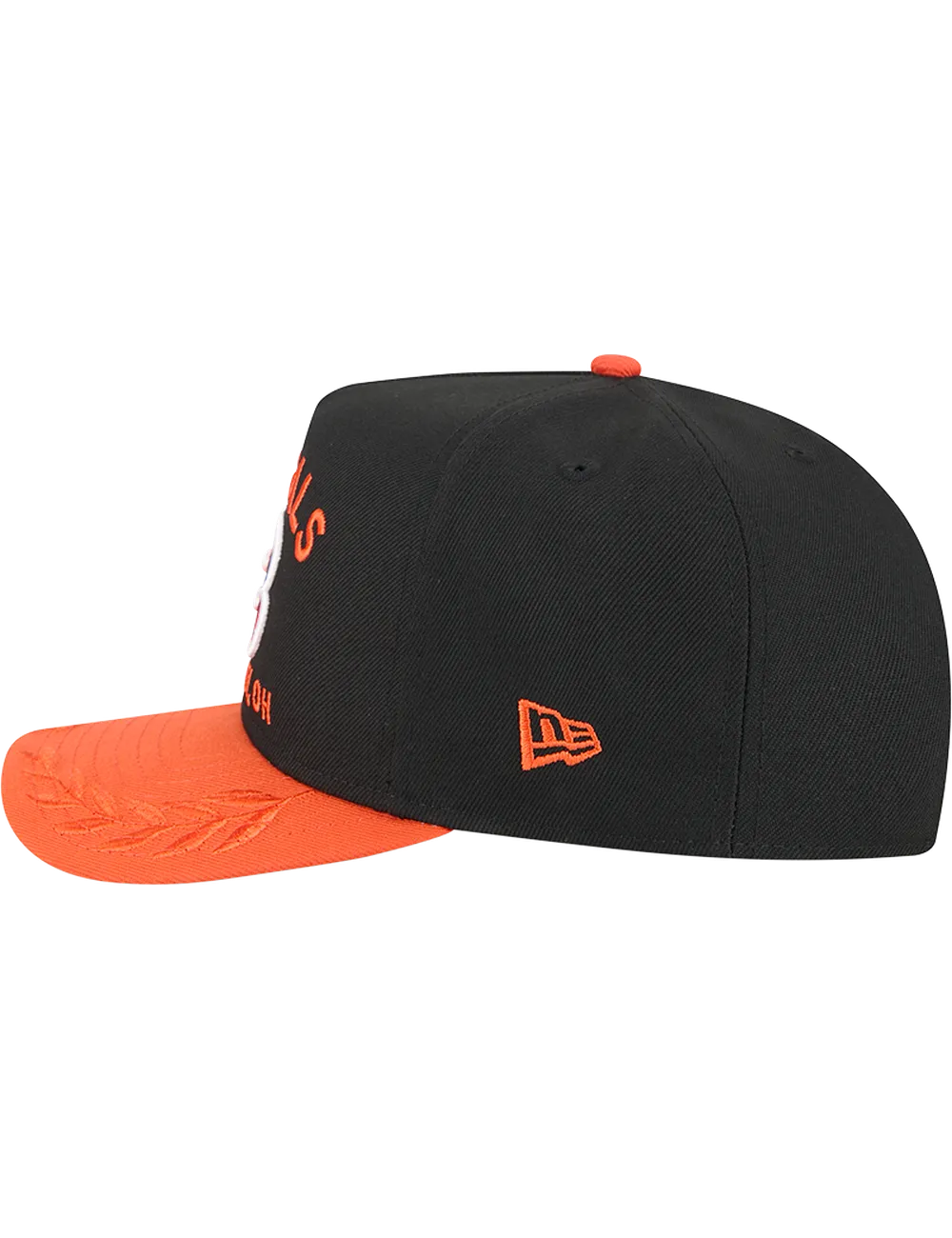 Cincinnati Bengals New Era NFL 25 Draft Pre-Curved 9FIFTY A-Frame Snapback Hat - Black