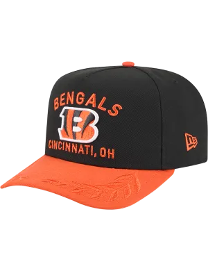 Cincinnati Bengals New Era NFL 25 Draft Pre-Curved 9FIFTY A-Frame Snapback Hat - Black
