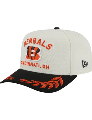 Cincinnati Bengals New Era NFL 25 Draft Pre-Curved 9FIFTY A-Frame Snapback Hat - Chrome