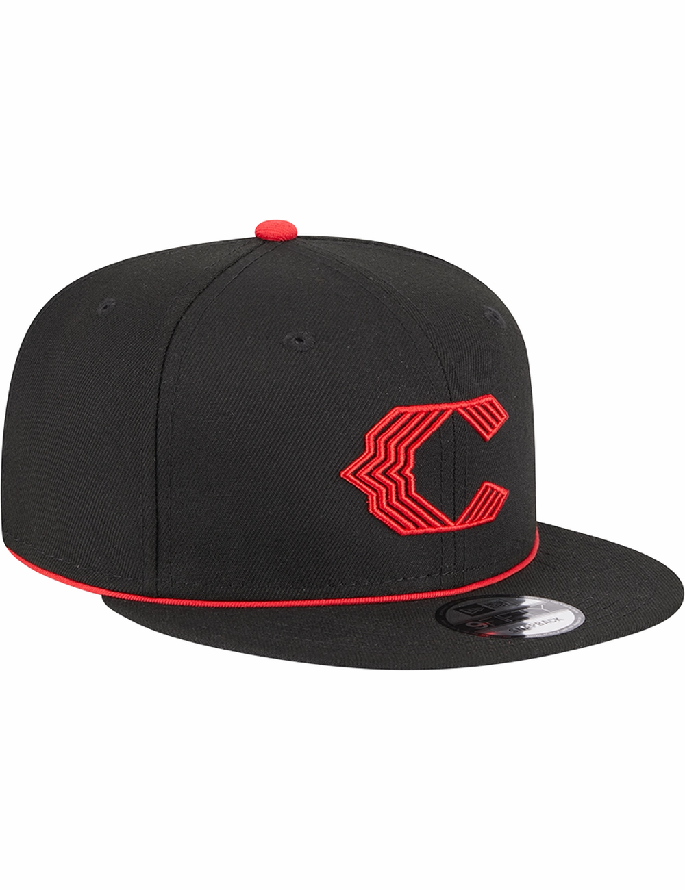 Cincinnati Reds New Era MLB City Connect 9FIFTY Snapback Hat - Black