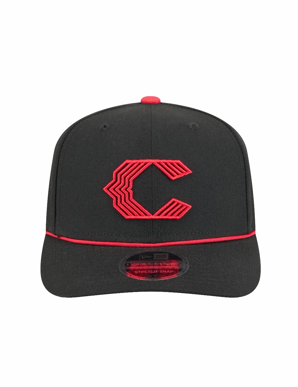 Cincinnati Reds New Era MLB City Connect 9SEVENTY Stretch Snapback Hat - Black