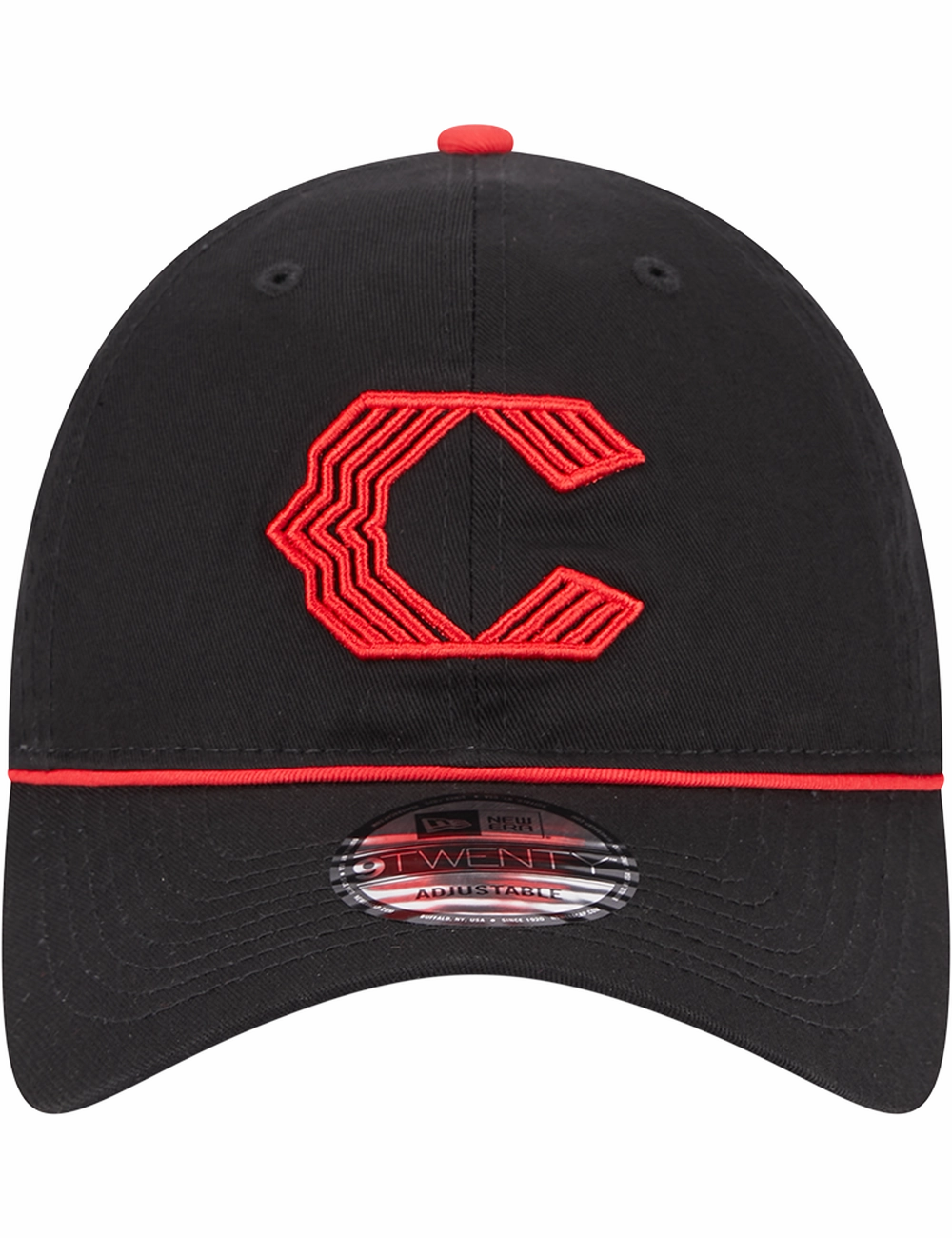 Cincinnati Reds New Era MLB City Connect 9TWENTY Strapback Hat - Black