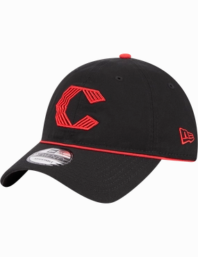 Cincinnati Reds New Era MLB City Connect 9TWENTY Strapback Hat - Black