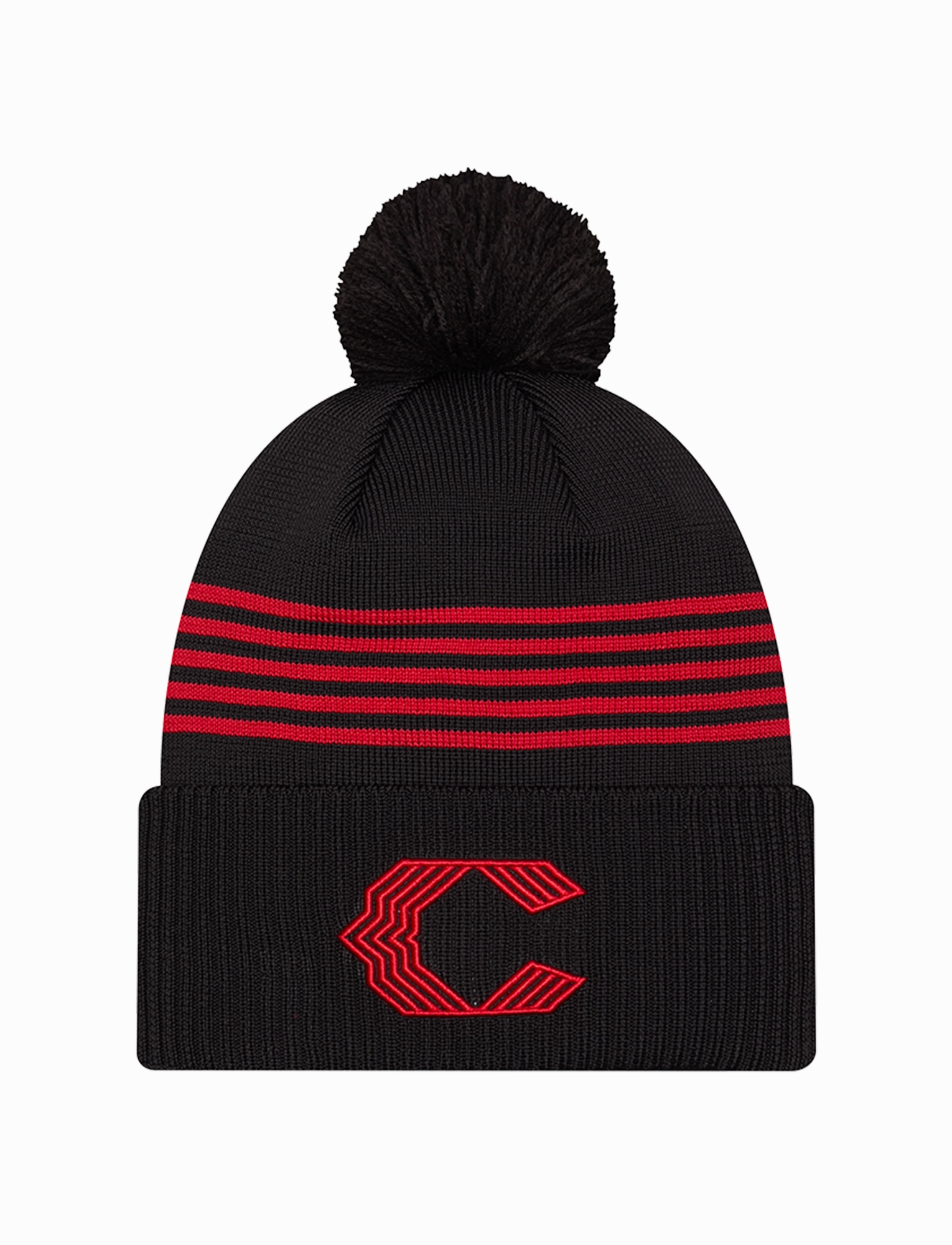 Cincinnati Reds New Era MLB City Connect Knit Beanie - Black