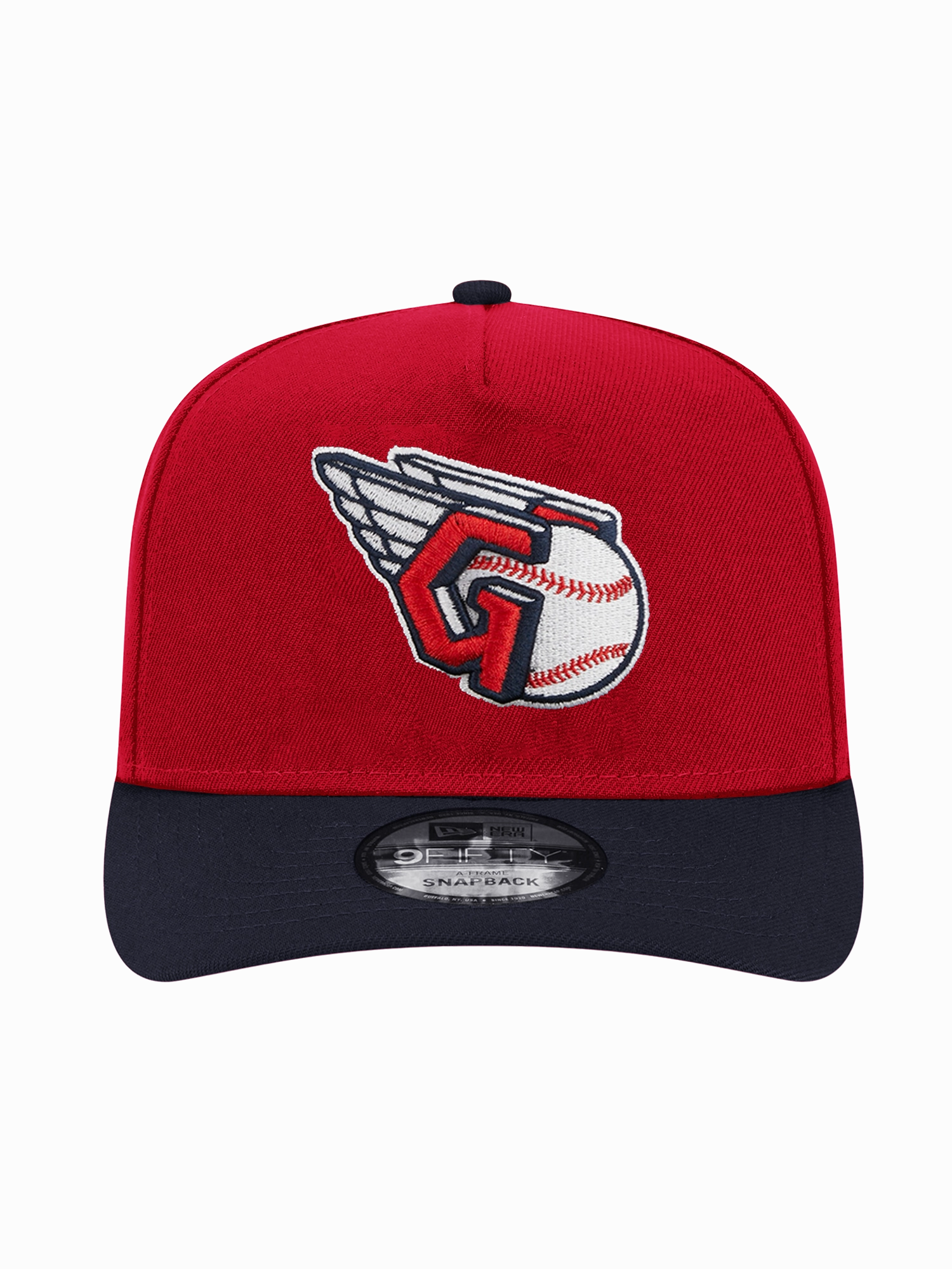 Cleveland Guardians New Era MLB Jacob Stadium 2T Pre-Curved 9FIFTY A-Frame Snapback Hat