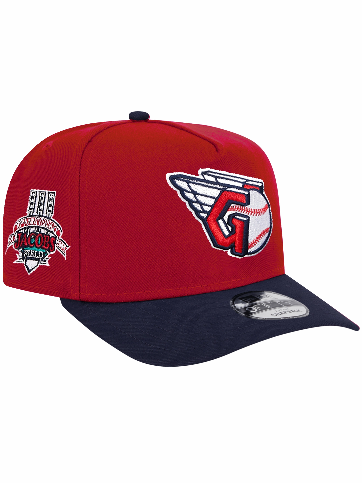 Cleveland Guardians New Era MLB Jacob Stadium 2T Pre-Curved 9FIFTY A-Frame Snapback Hat