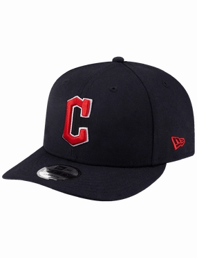 Cleveland Guardians New Era MLB Team 9FIFTY Pre-Curved Snapback Hat - Navy