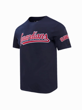 Cleveland Guardians Pro Standard MLB Team Chenille Flex T-Shirt - Navy