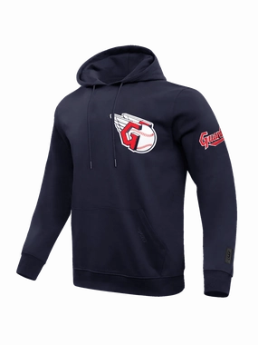 Cleveland Guardians Pro Standard MLB Team Chenille Hoodie Jumper  - Navy