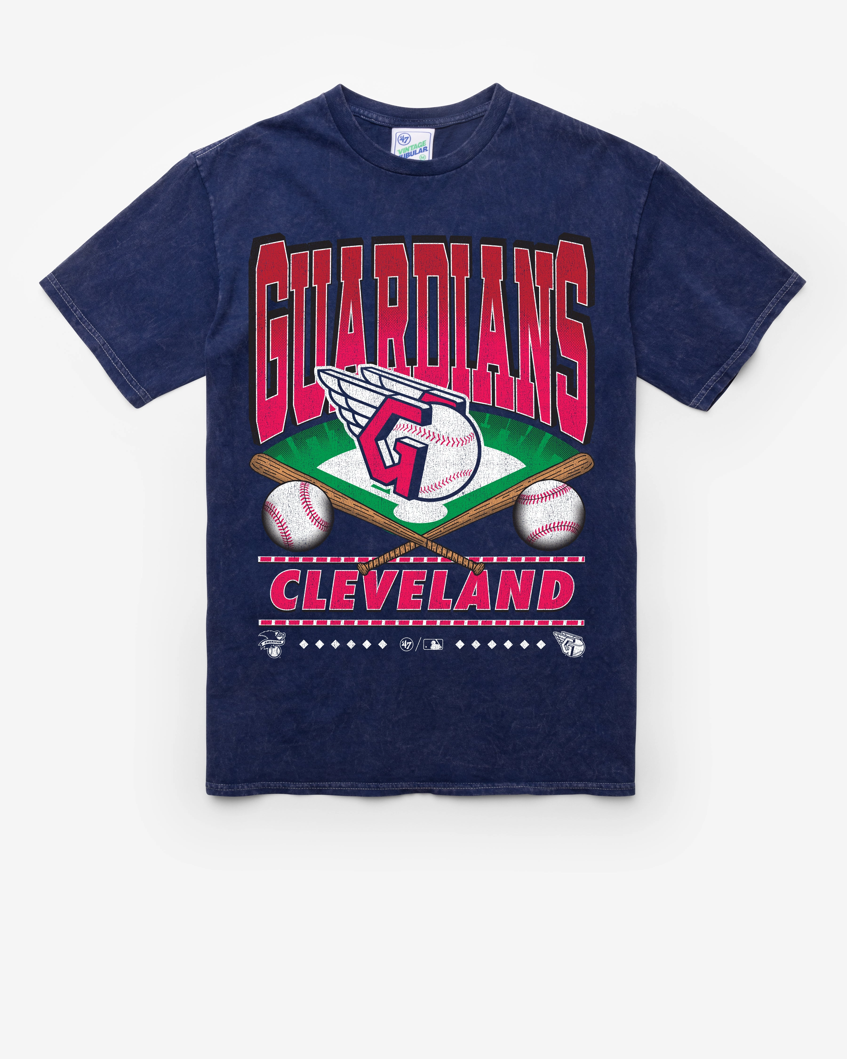CLEVELAND GUARDIANS STRAIGHT SHOT VINTAGE '47 TUBULAR TEE