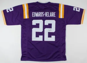 Clyde Edwards-Helaire Signed LSU Tigers Jersey (JSA COA) K C Chiefs Rookie R.B.