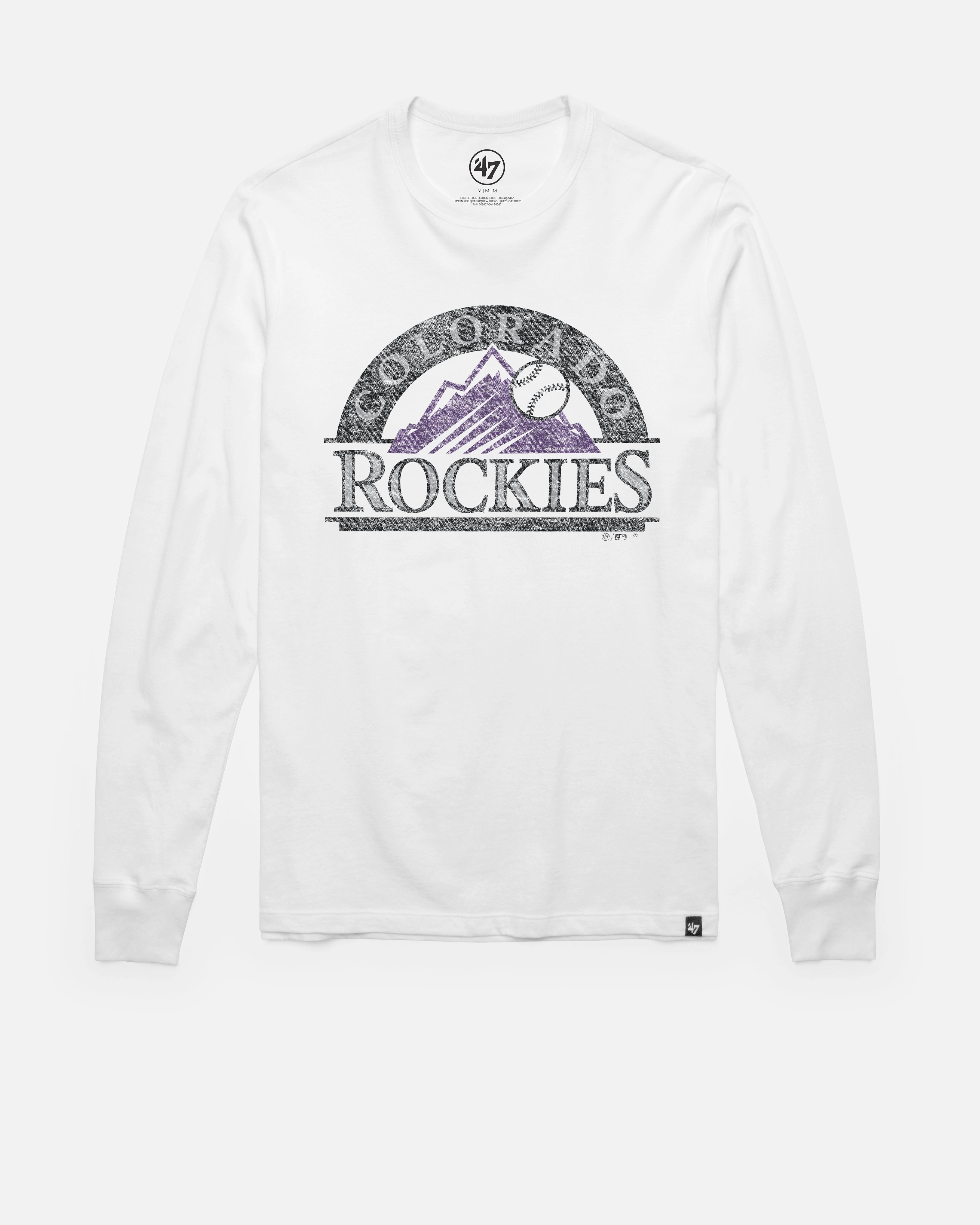 COLORADO ROCKIES PREMIER '47 FRANKLIN LONG SLEEVE TEE