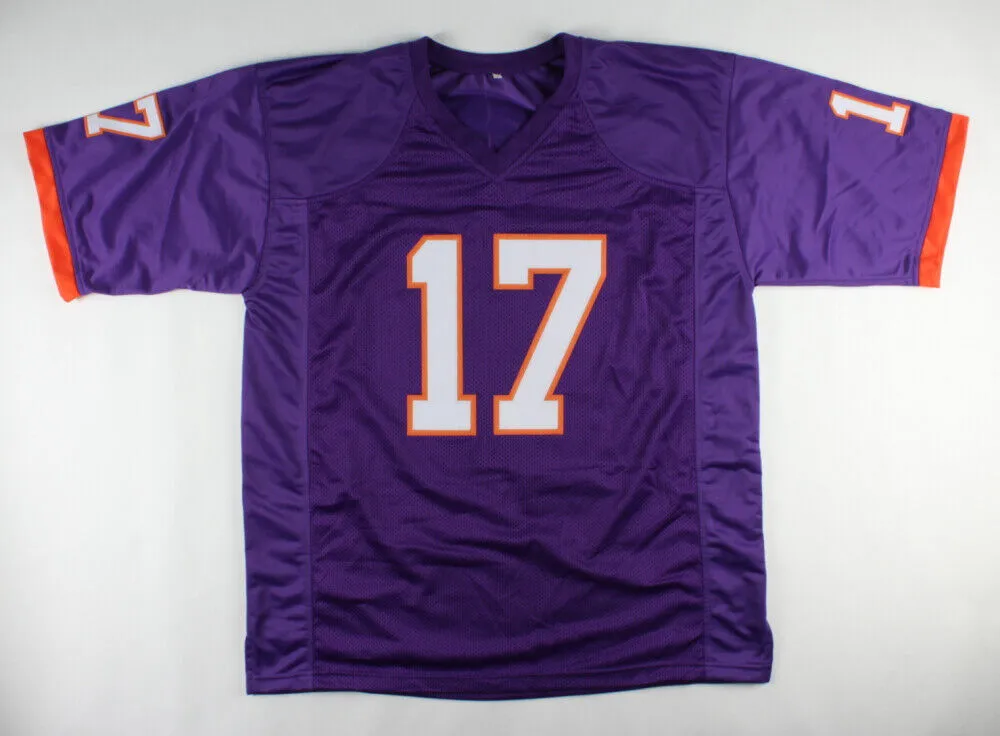 Cornell Powell Signed Clemson Tiger Jersey (Beckett COA) Chiefs 2021 Draft Pk WR