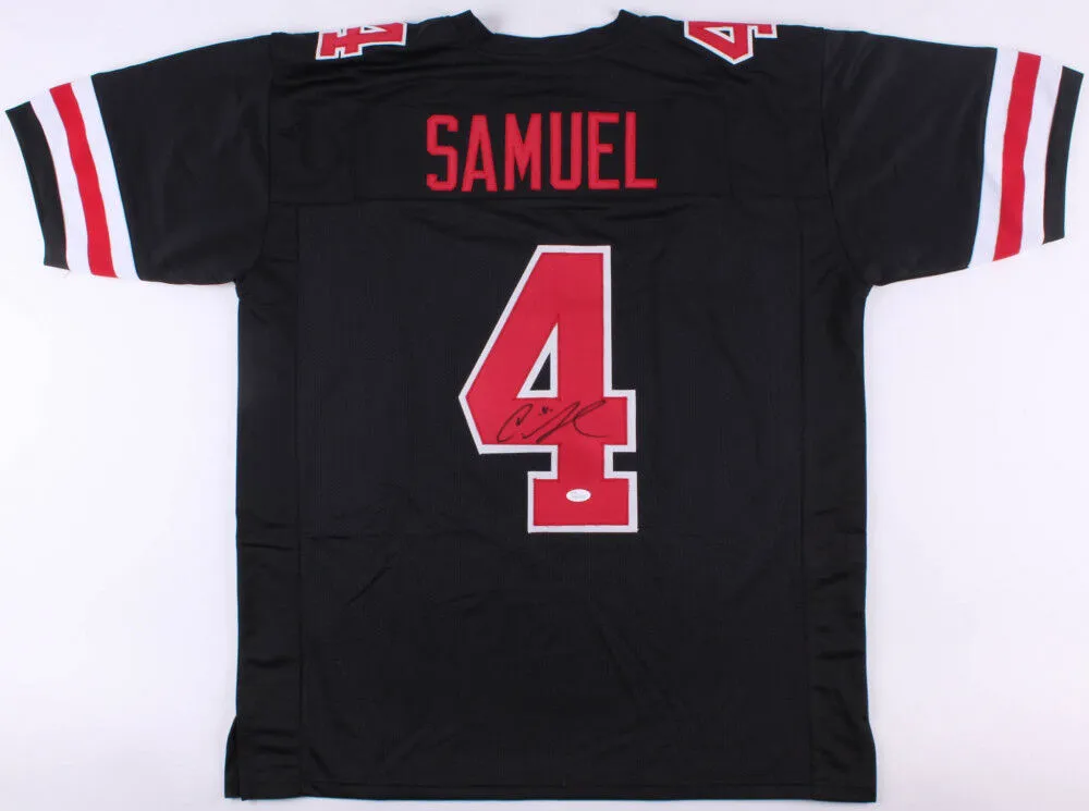 Curtis Samuel Signed Ohio State Buckeyes Black Jersey (JSA) Panthers Receiver