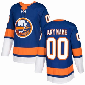 Custom NY.Islanders Authentic Jersey  Royal Stitched American Hockey Jerseys