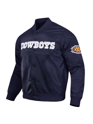 Dallas Cowboys Pro Standard NFL Team Classic Satin Button Jacket - Navy
