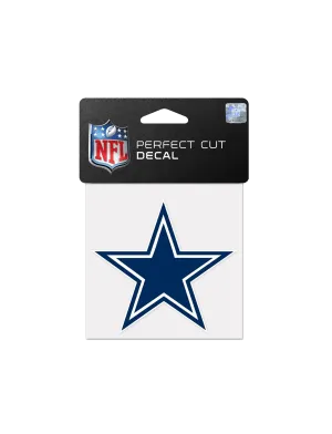 Dallas Cowboys Wincraft NFL 4" x 4" Perfect Cut Decal
