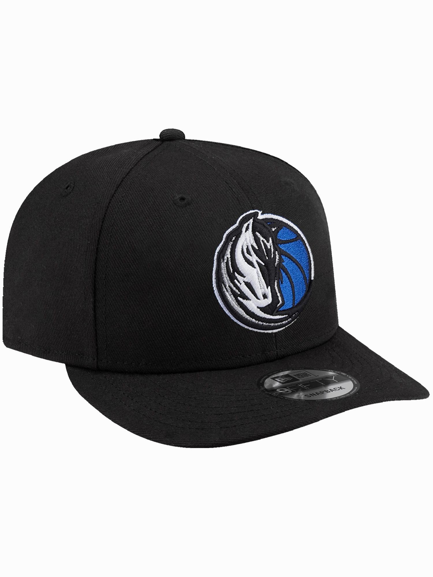 Dallas Mavericks New Era NBA Team Pre-Curved 9FIFTY Snapback Hat - Black