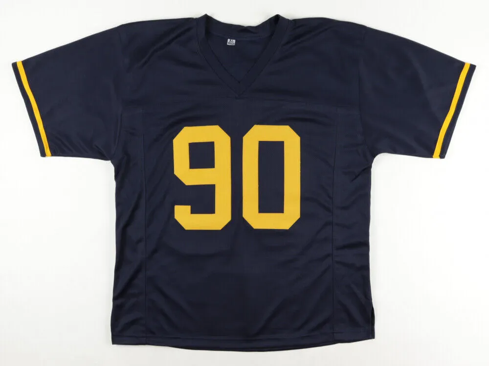 Darryl Talley Signed West Virginia Mountaineers Career Highlite Jersey (JSA COA)