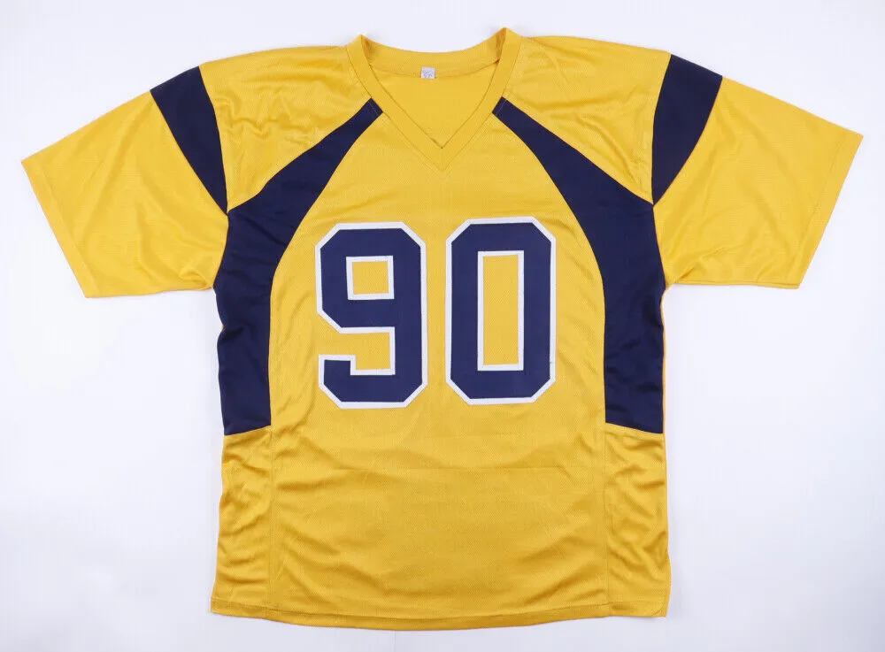 Darryl Talley Signed West Virginia Mountaineers "EAT S**T PITT" Jersey (JSA COA)