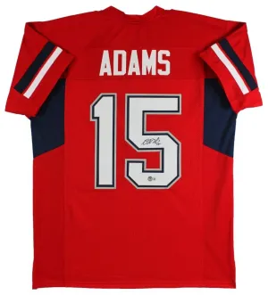 Davante Adams Signed Fresno State Bulldogs Jersey (Beckett) Vegas Raiders W.R.