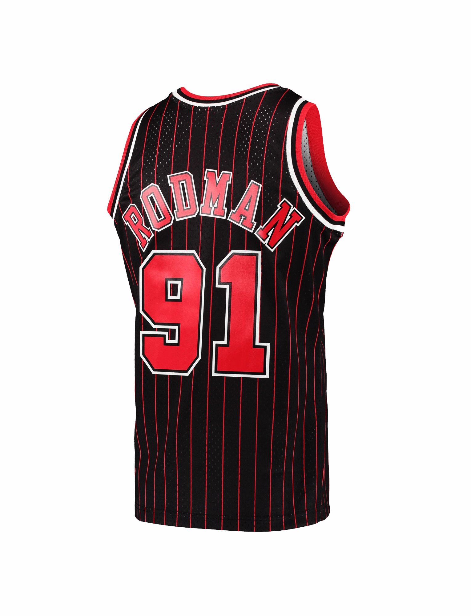 Dennis Rodman Chicago Bulls Mitchell & Ness NBA 95 Alt Road Swingman Jersey - Black