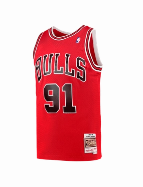 Dennis Rodman Chicago Bulls Mitchell & Ness NBA 97 Swingman Jersey - Red