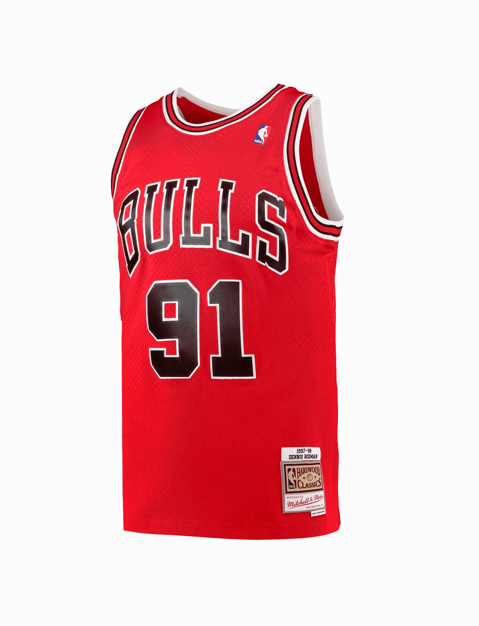 Dennis Rodman Chicago Bulls Mitchell & Ness NBA 97 Swingman Jersey - Red