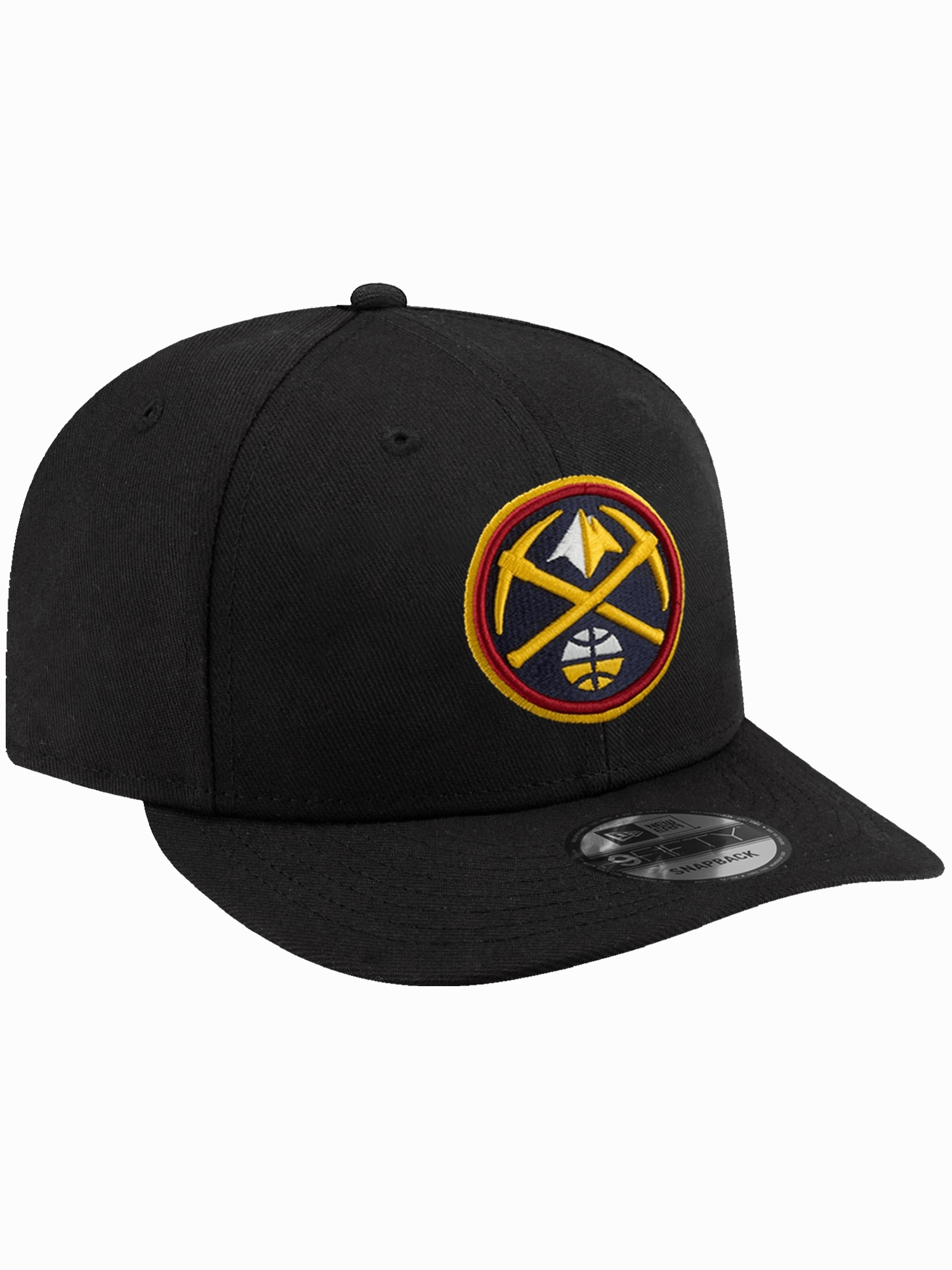 Denver Nuggets New Era NBA Team Pre-Curved 9FIFTY Snapback Hat - Black