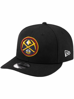 Denver Nuggets New Era NBA Team Pre-Curved 9FIFTY Snapback Hat - Black