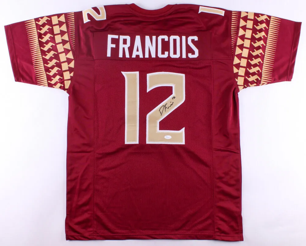 Deondre Francois Signed Florida State Seminoles Jersey (JSA) ACC Rookie ot Year