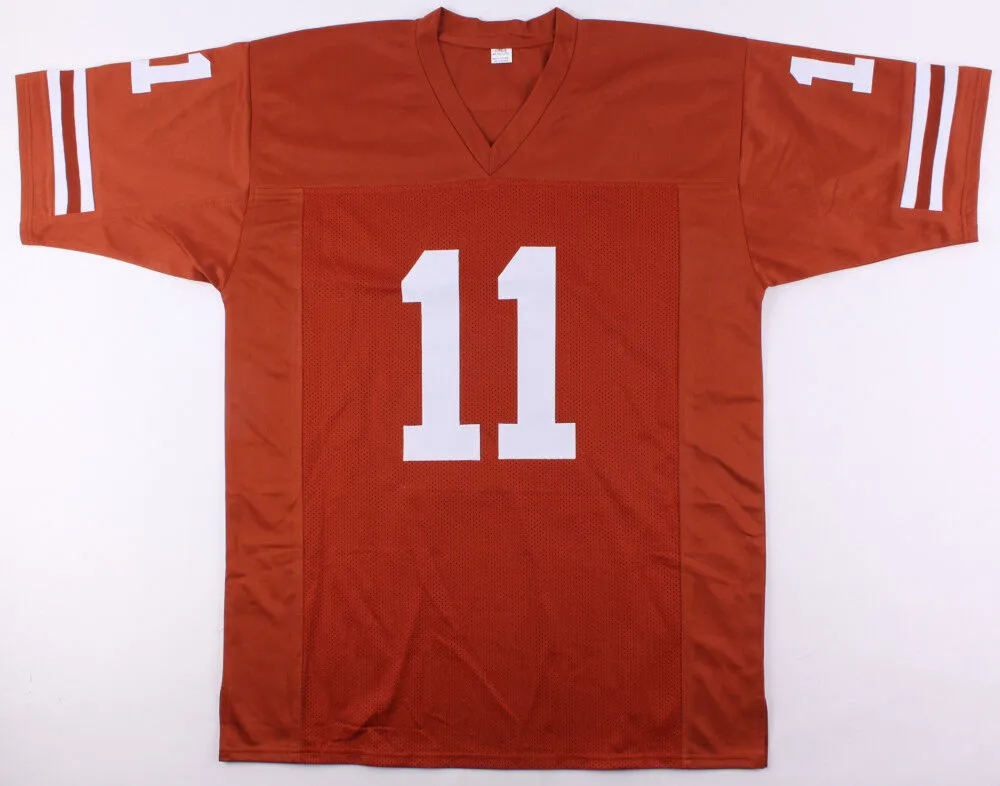 Derrick Johnson Signed Texas Longhorns Jersey (JSA COA) K. C. Chiefs Linebacker