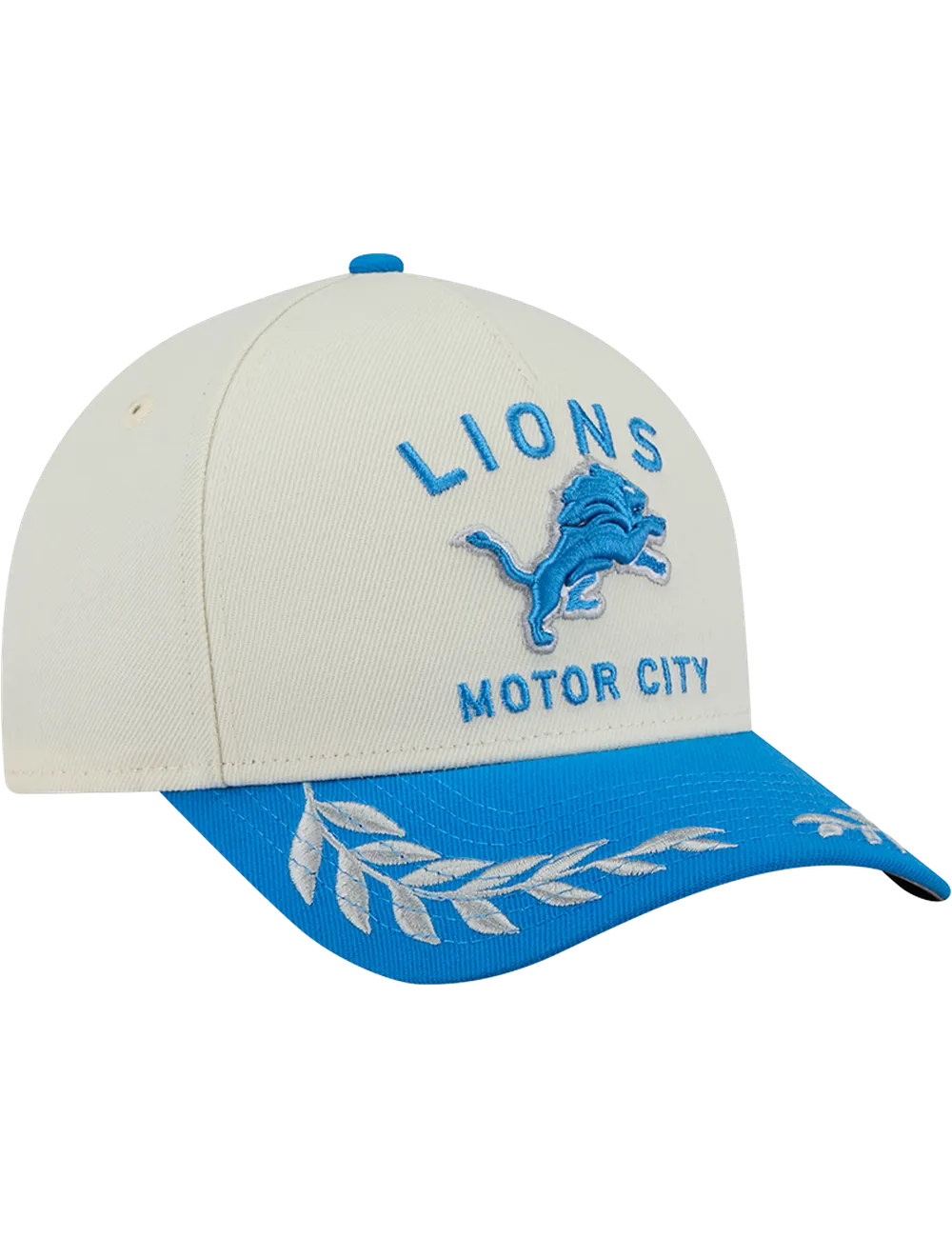 Detroit Lions New Era NFL 25 Draft 9FORTY M-Crown Snapback Hat - Chrome