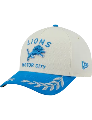Detroit Lions New Era NFL 25 Draft 9FORTY M-Crown Snapback Hat - Chrome