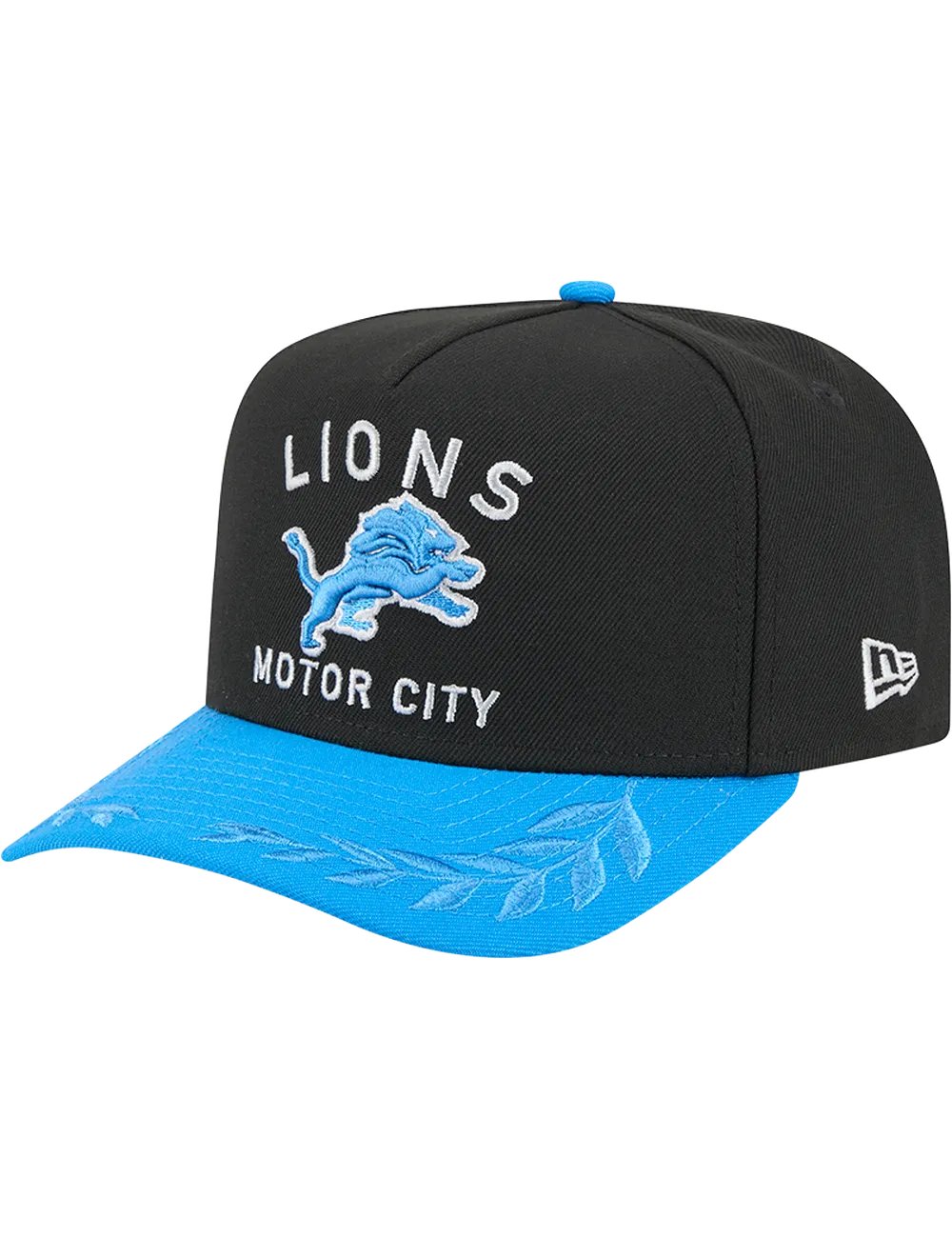 Detroit Lions New Era NFL 25 Draft Pre-Curved 9FIFTY A-Frame Snapback Hat - Black