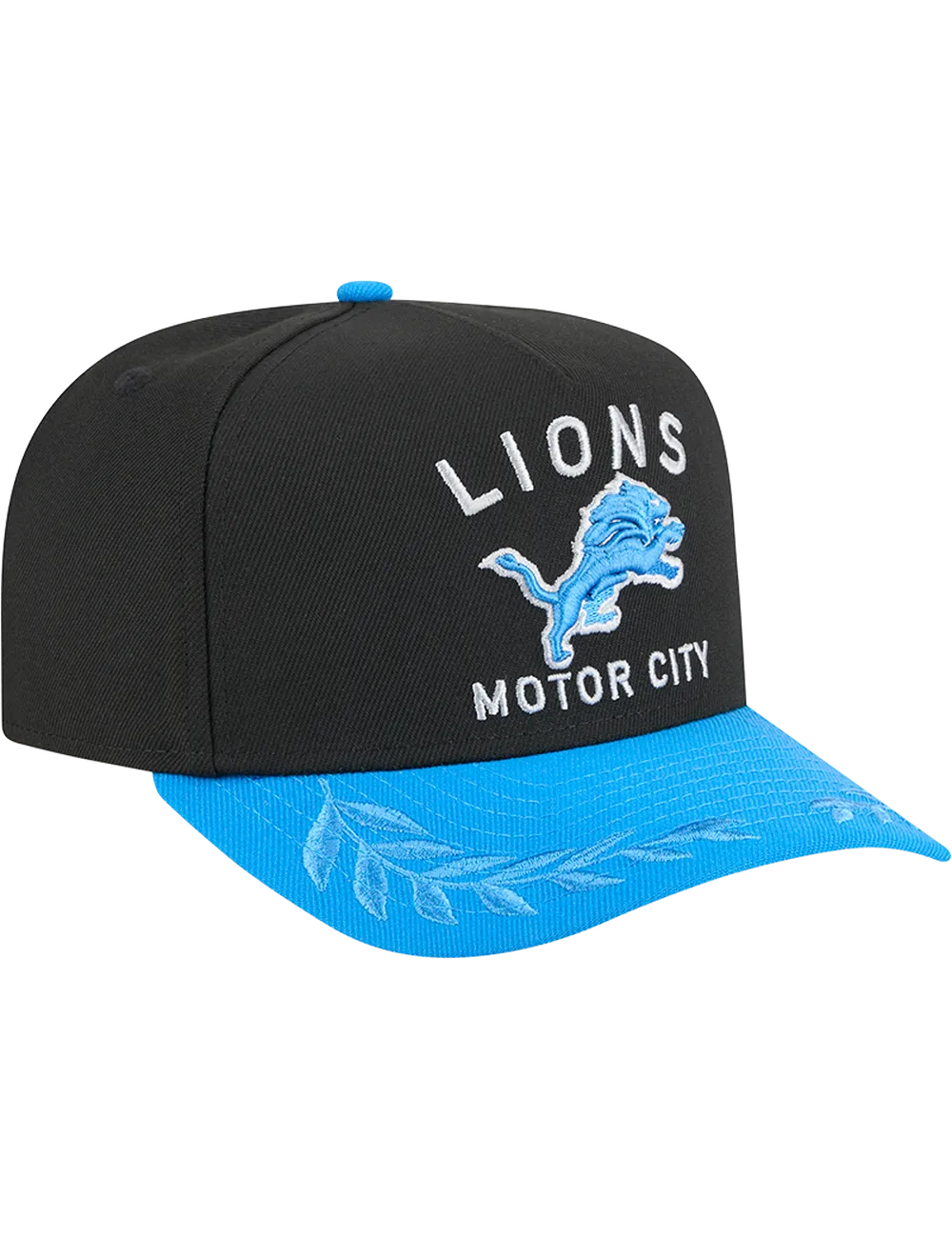 Detroit Lions New Era NFL 25 Draft Pre-Curved 9FIFTY A-Frame Snapback Hat - Black