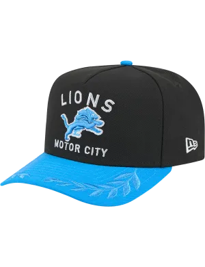 Detroit Lions New Era NFL 25 Draft Pre-Curved 9FIFTY A-Frame Snapback Hat - Black