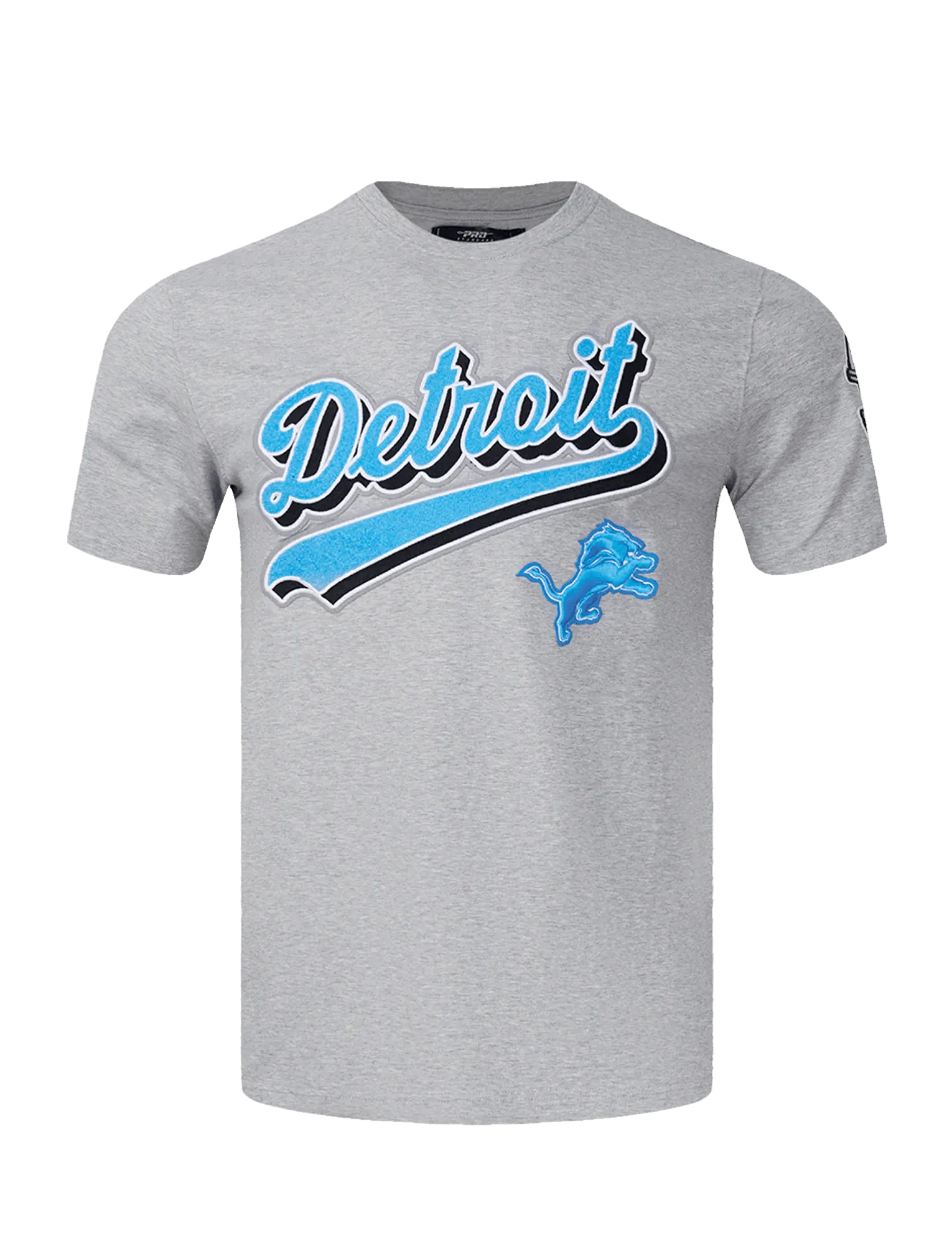 Detroit Lions Pro Standard NFL Script Tail Flex T-Shirt - Grey Marle