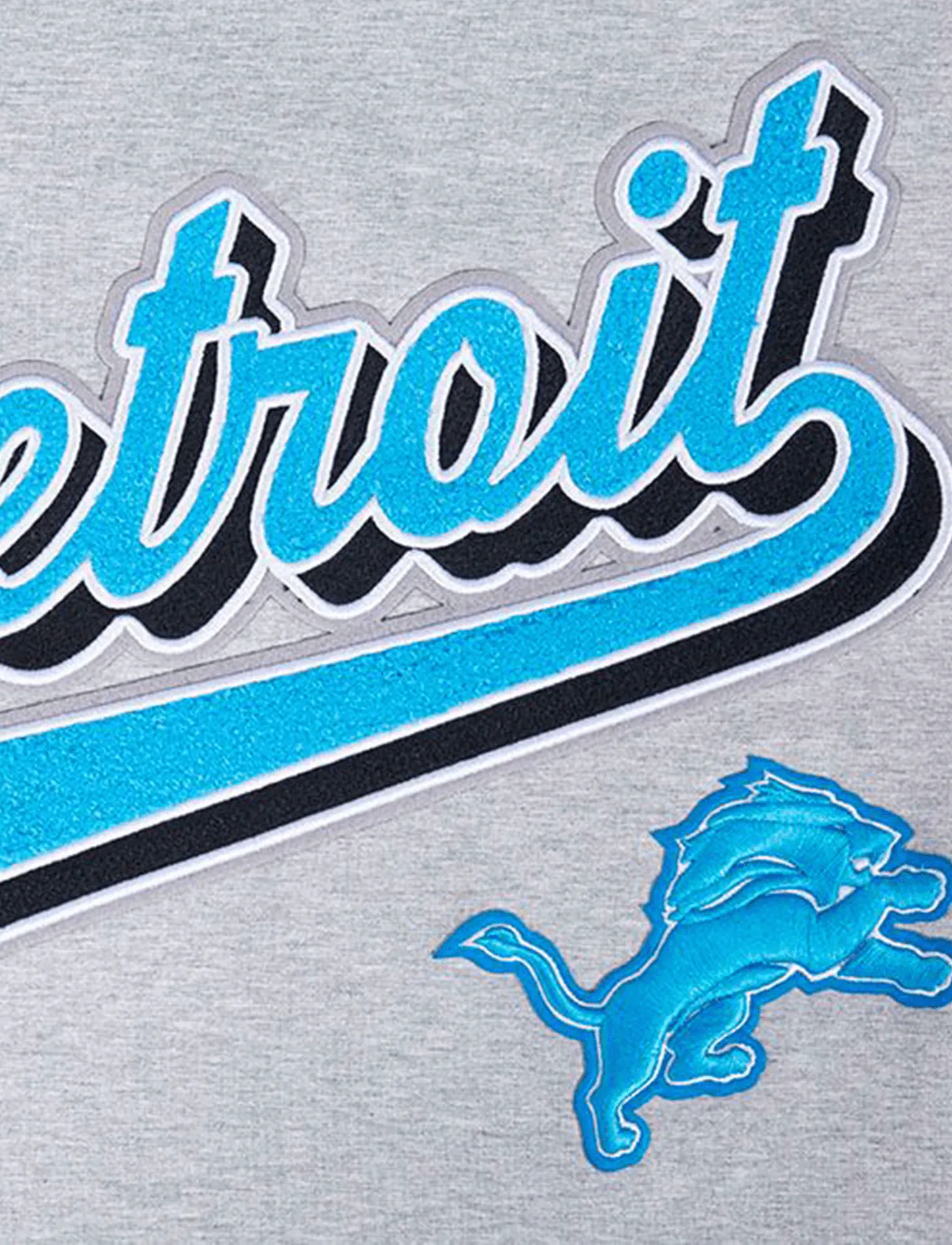 Detroit Lions Pro Standard NFL Script Tail Flex T-Shirt - Grey Marle