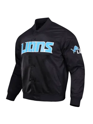 Detroit Lions Pro Standard NFL Team Classic Satin Button Jacket - Black