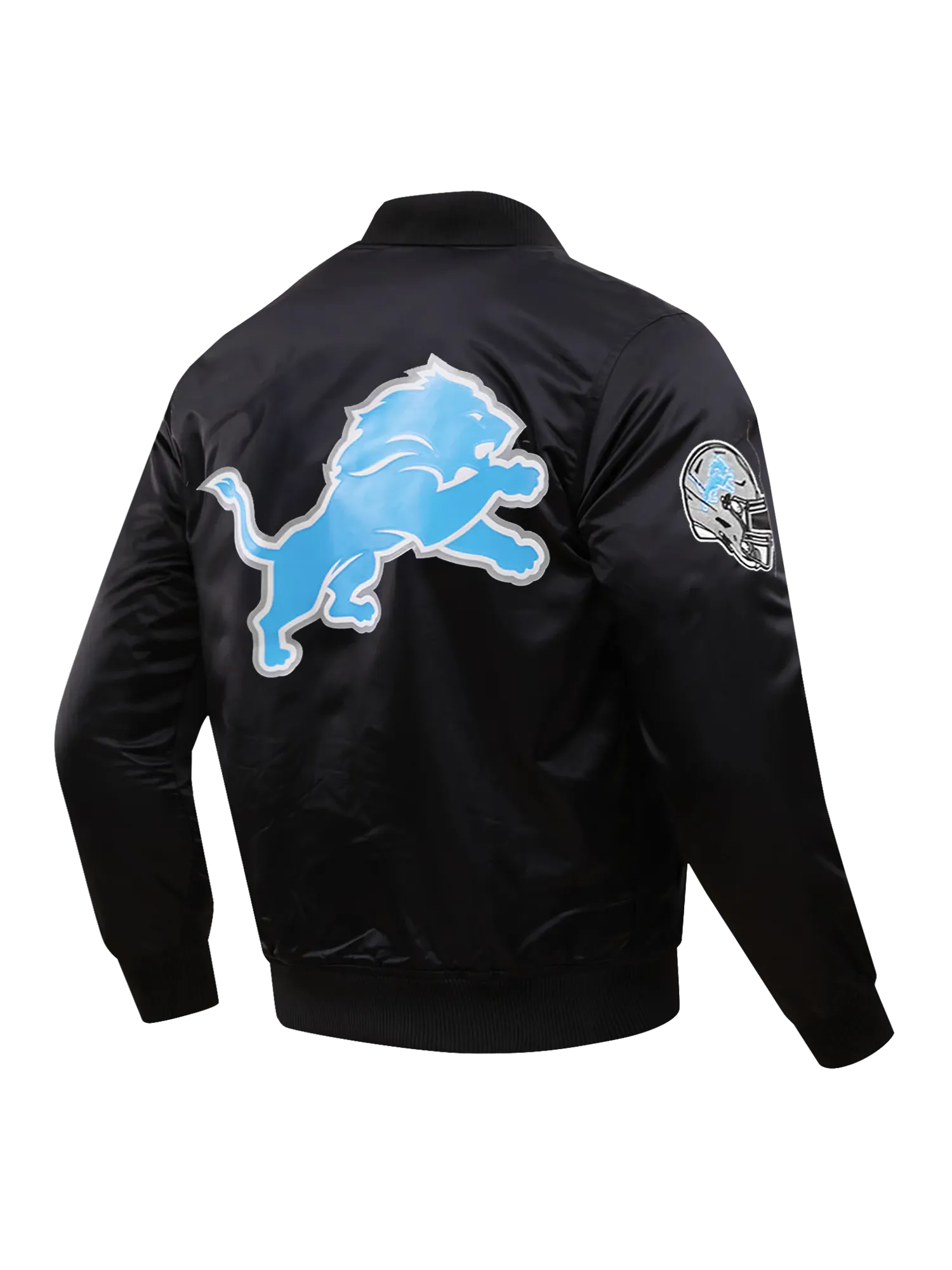 Detroit Lions Pro Standard NFL Team Classic Satin Button Jacket - Black